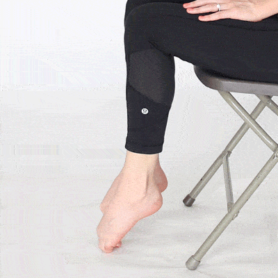foot tendonitis exercises - Toe bend